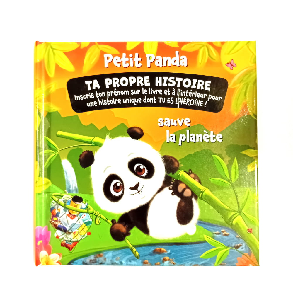 Livre Petit Panda personnalisé prénom Ta propre histoire Fille