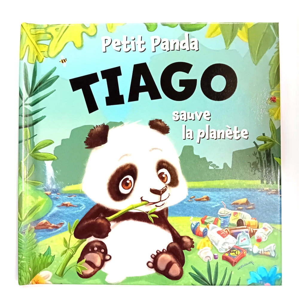 Livre Petit Panda personnalisé prénom Tiago