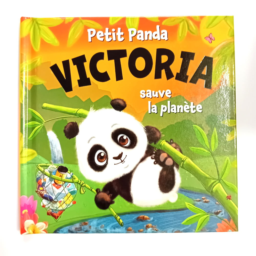 Livre Petit Panda personnalisé prénom Victoria