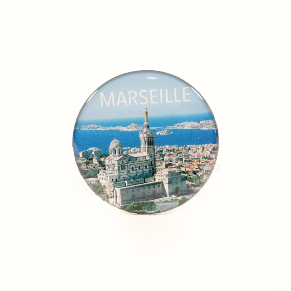 Magnet rond Marseille Basilique