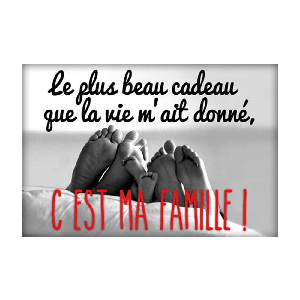 Magnet message ..ma famille..