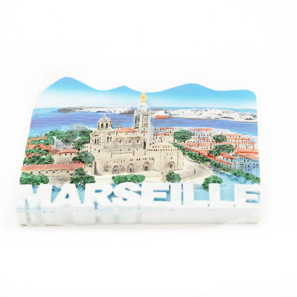 Magnet résine Marseille vague