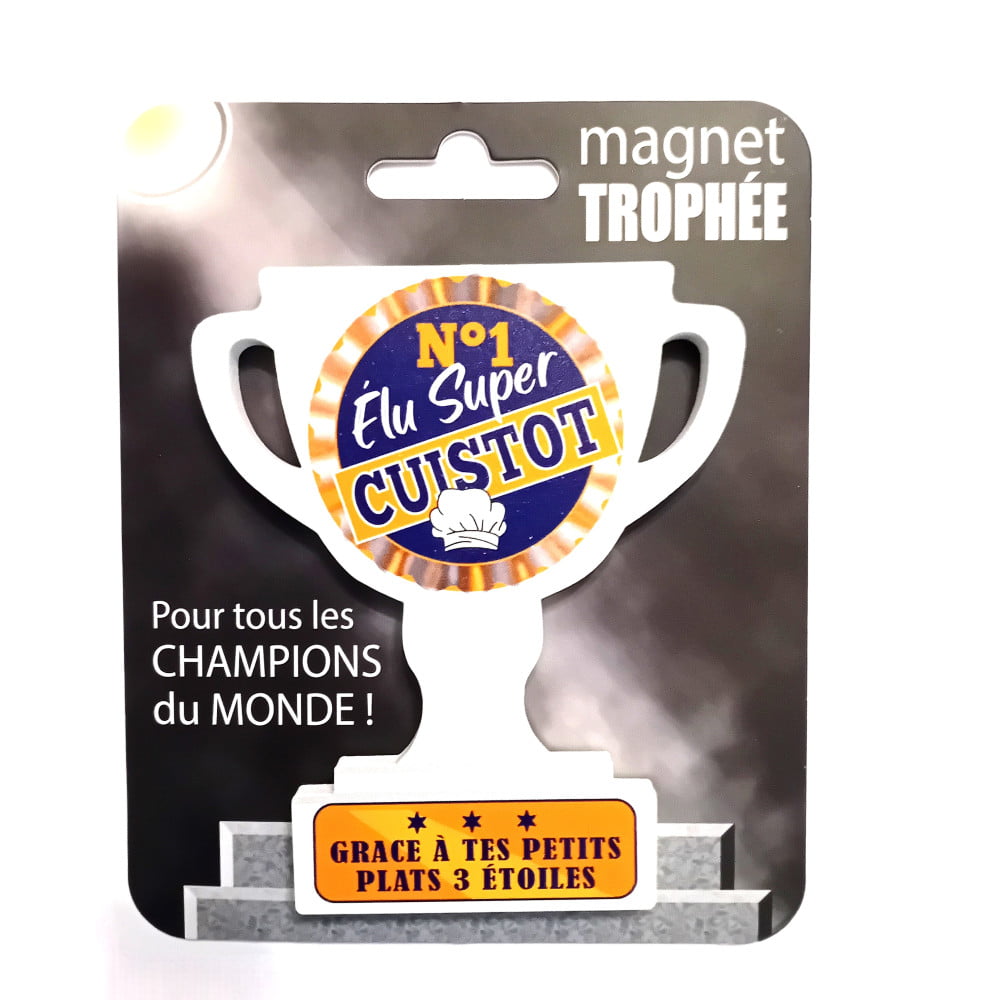 Magnet trophée bois Cuistot