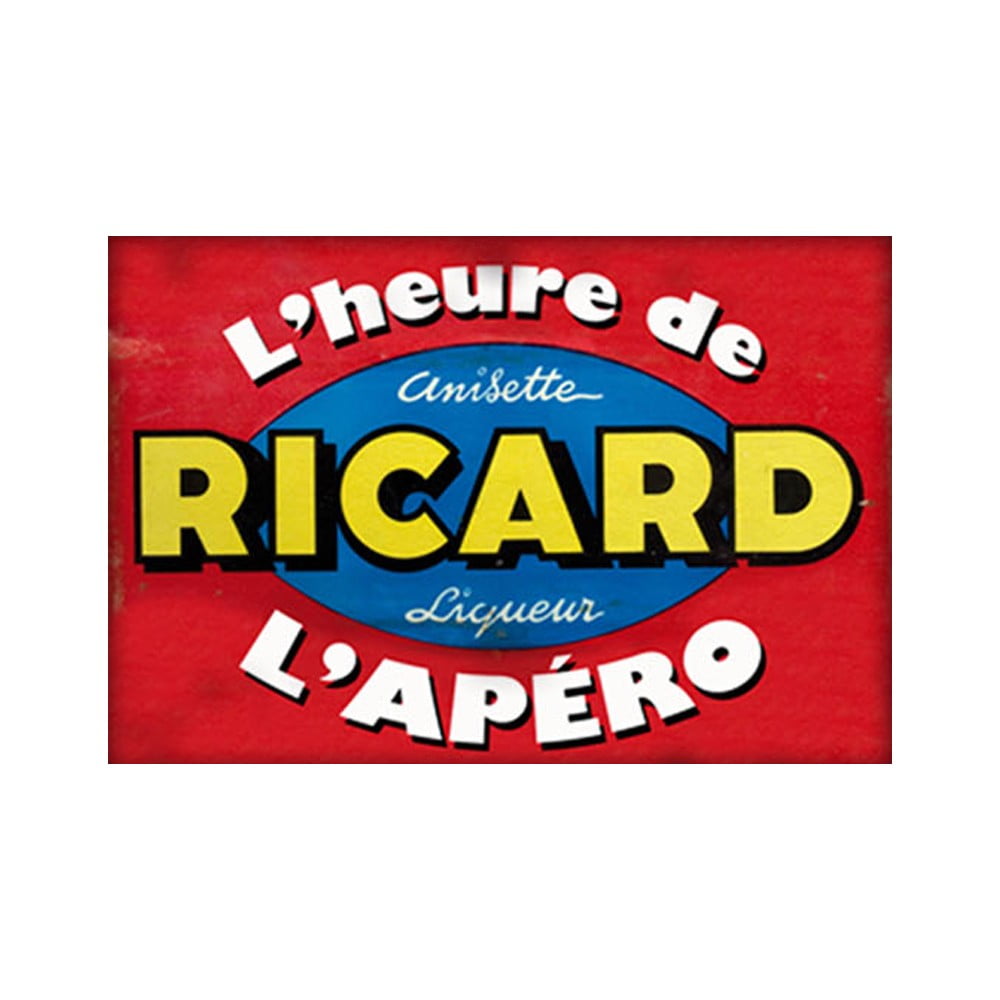 Magnet vintage L'apéro Ricard logo