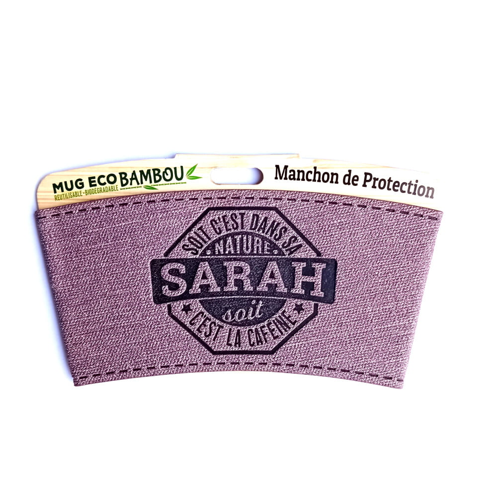 Manchon personnalisé prénom Sarah