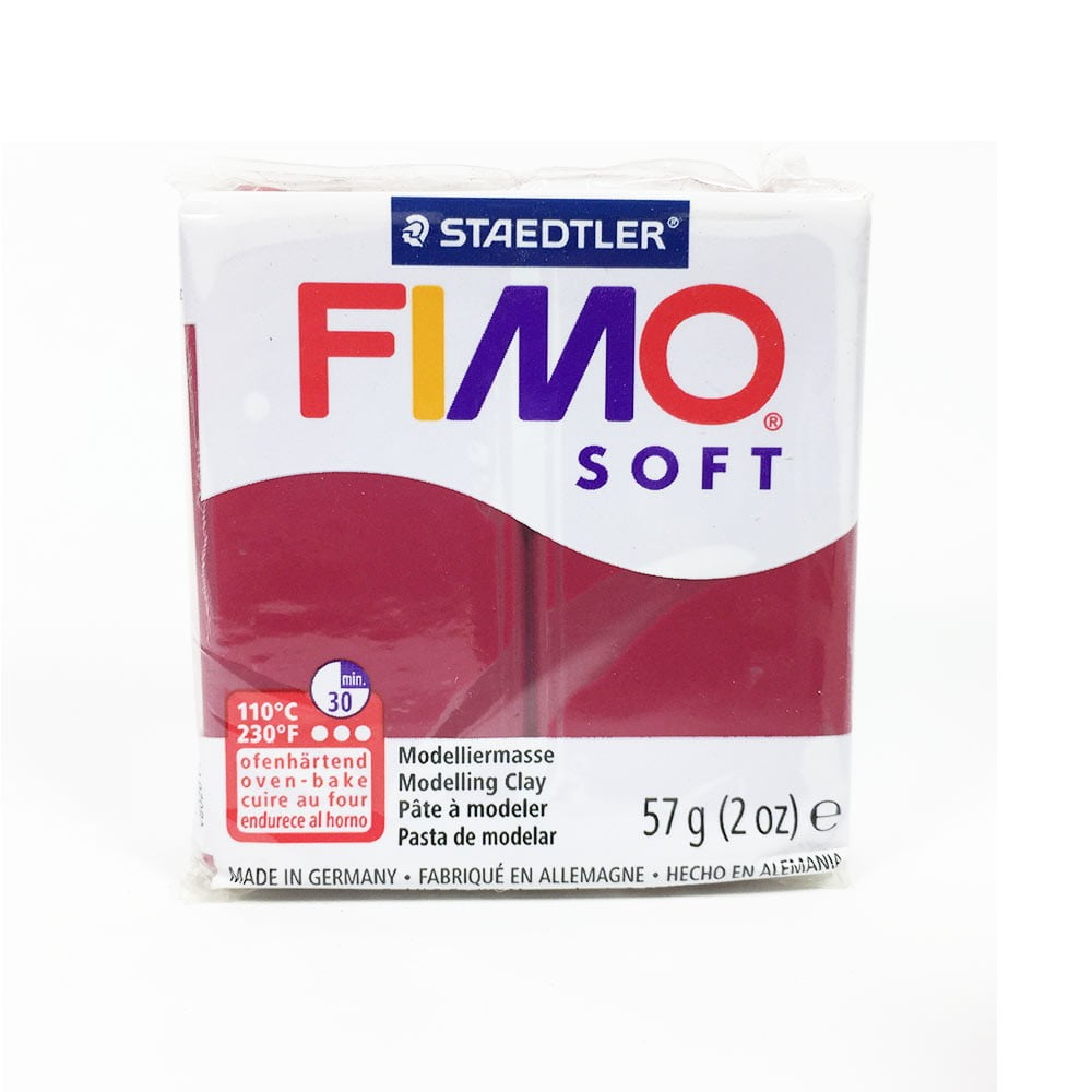 Pâte Fimo soft rouge merlot