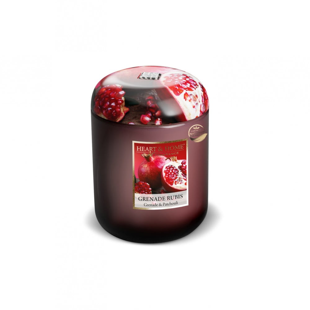 Petite jarre grenade rubis color