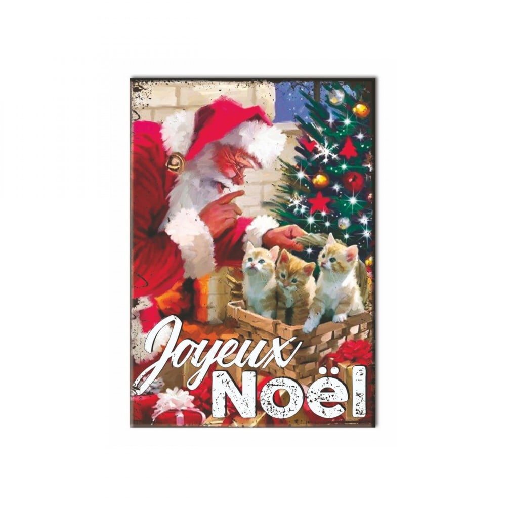 Plaque carton vintage Noël 3