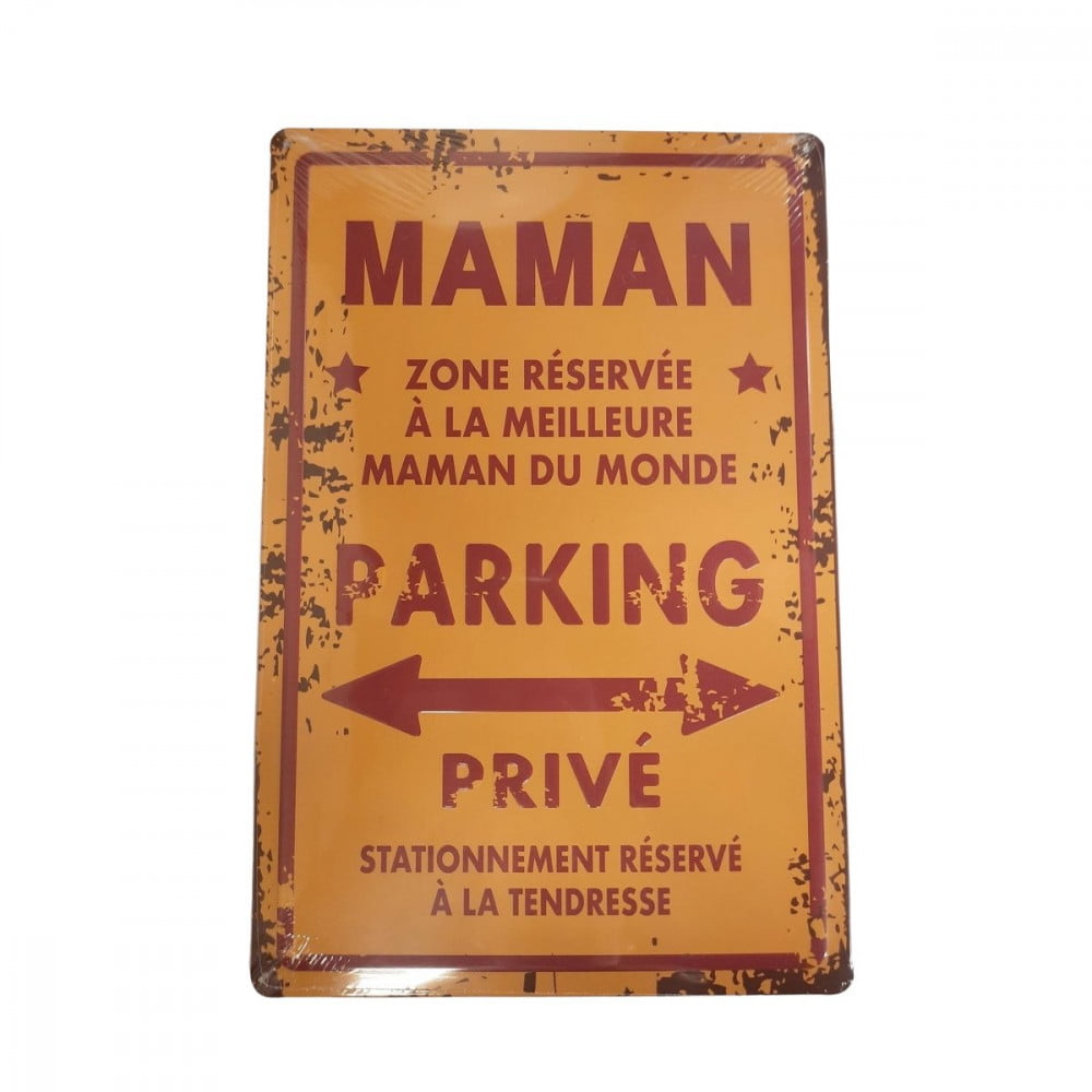 Plaque de parking Maman
