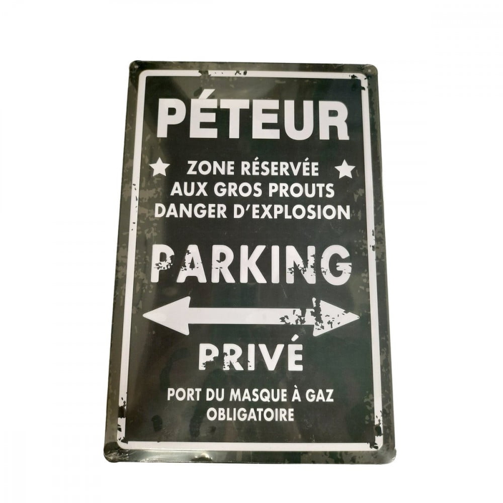 Plaque de parking Péteur