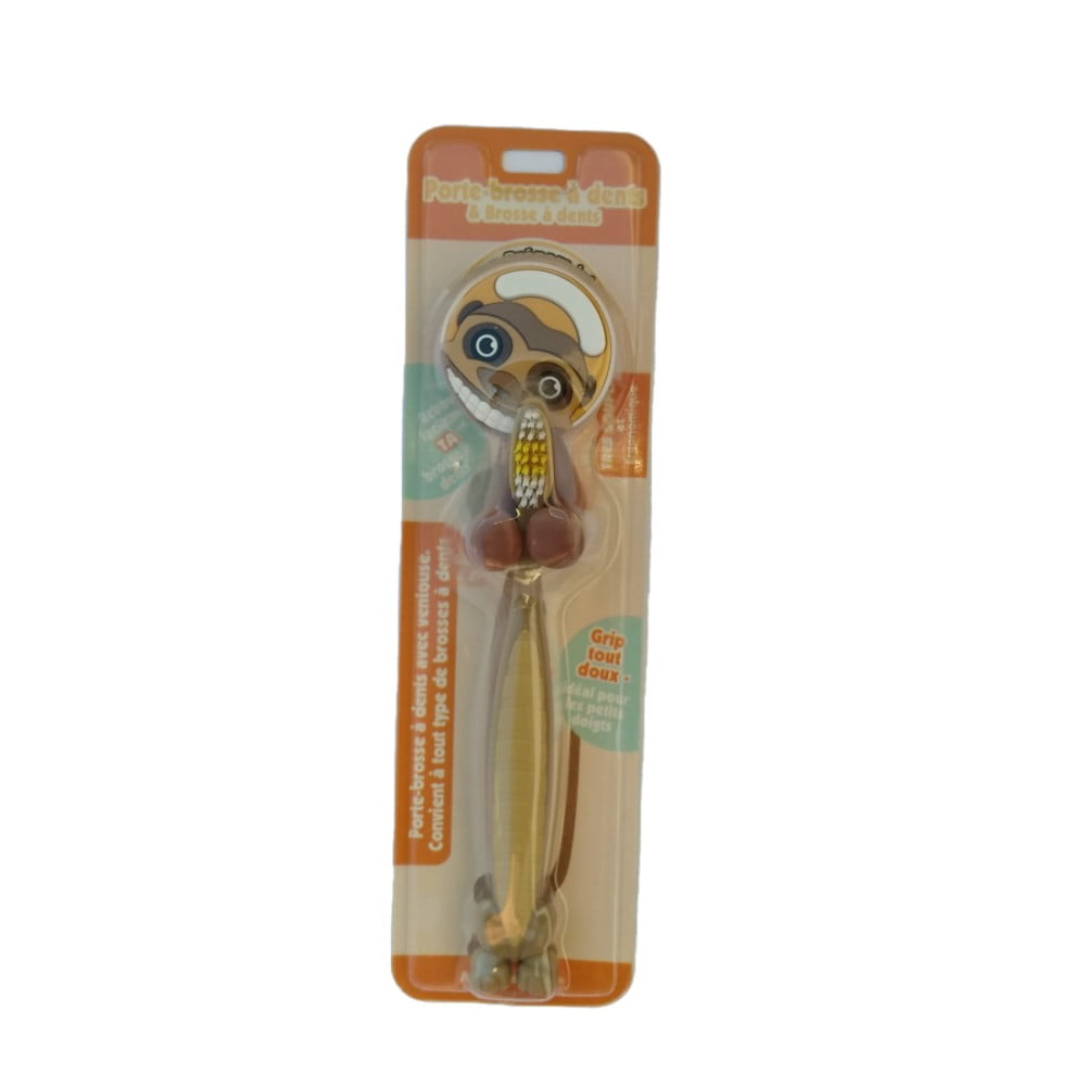 Porte brosse avec brosse à dent Surricate garçon personnalisable