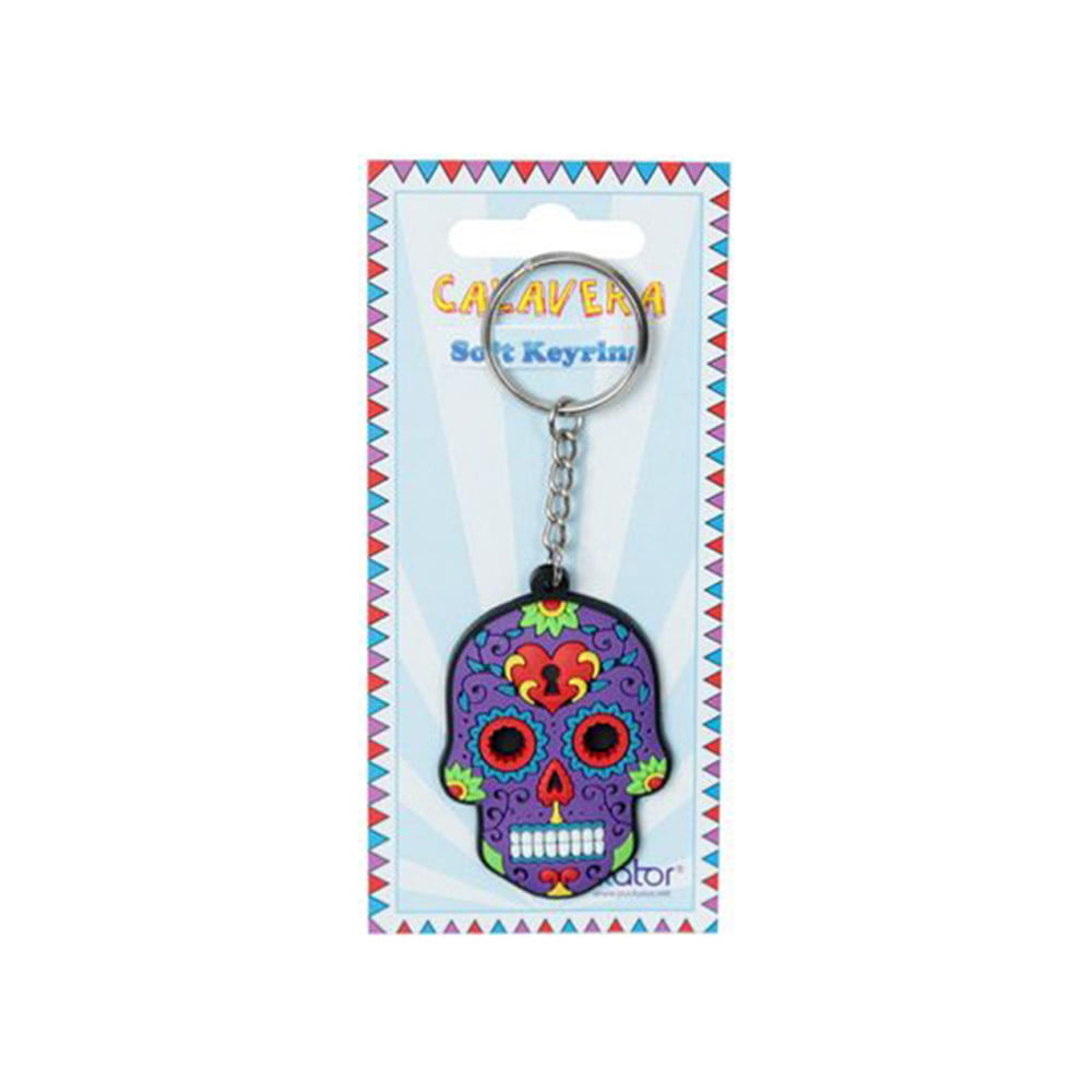 Porte clés Tête Mexicaine violet