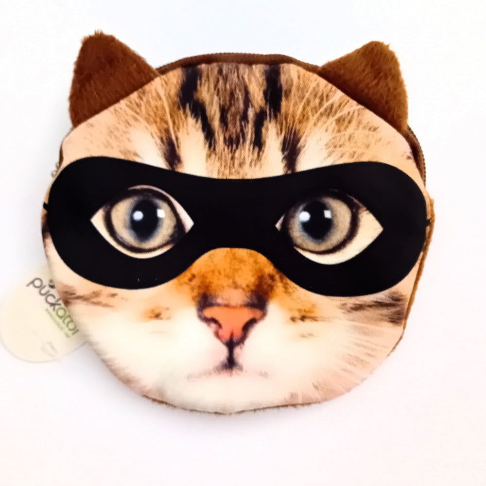 Porte monnaie chat à lunettes