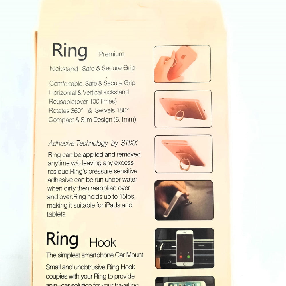 Ring Hook support smartphone