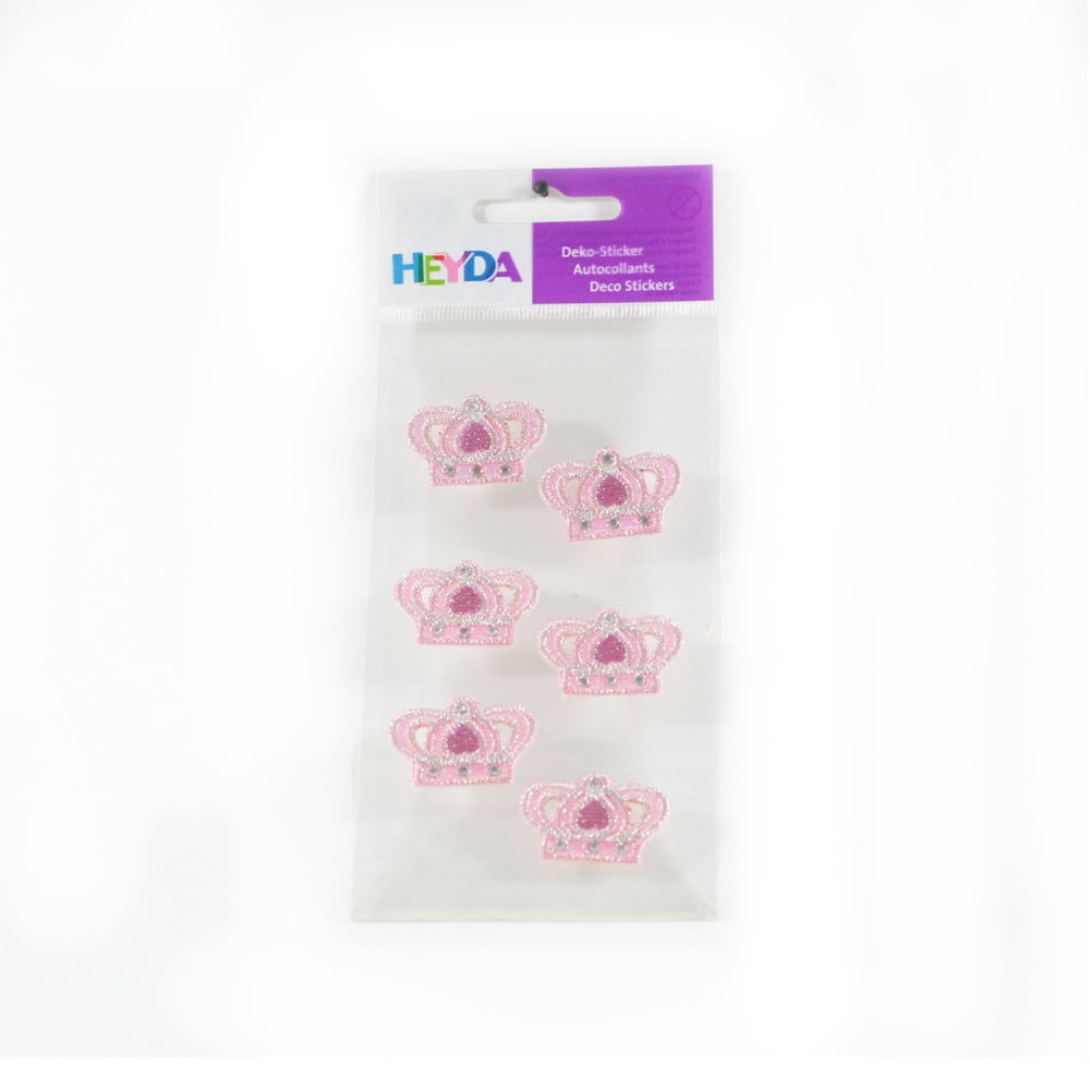 Stickers Couronne rose