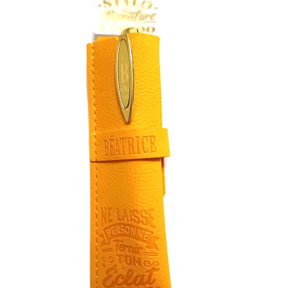 Stylo avec étui personnalisé prénom Béatrice