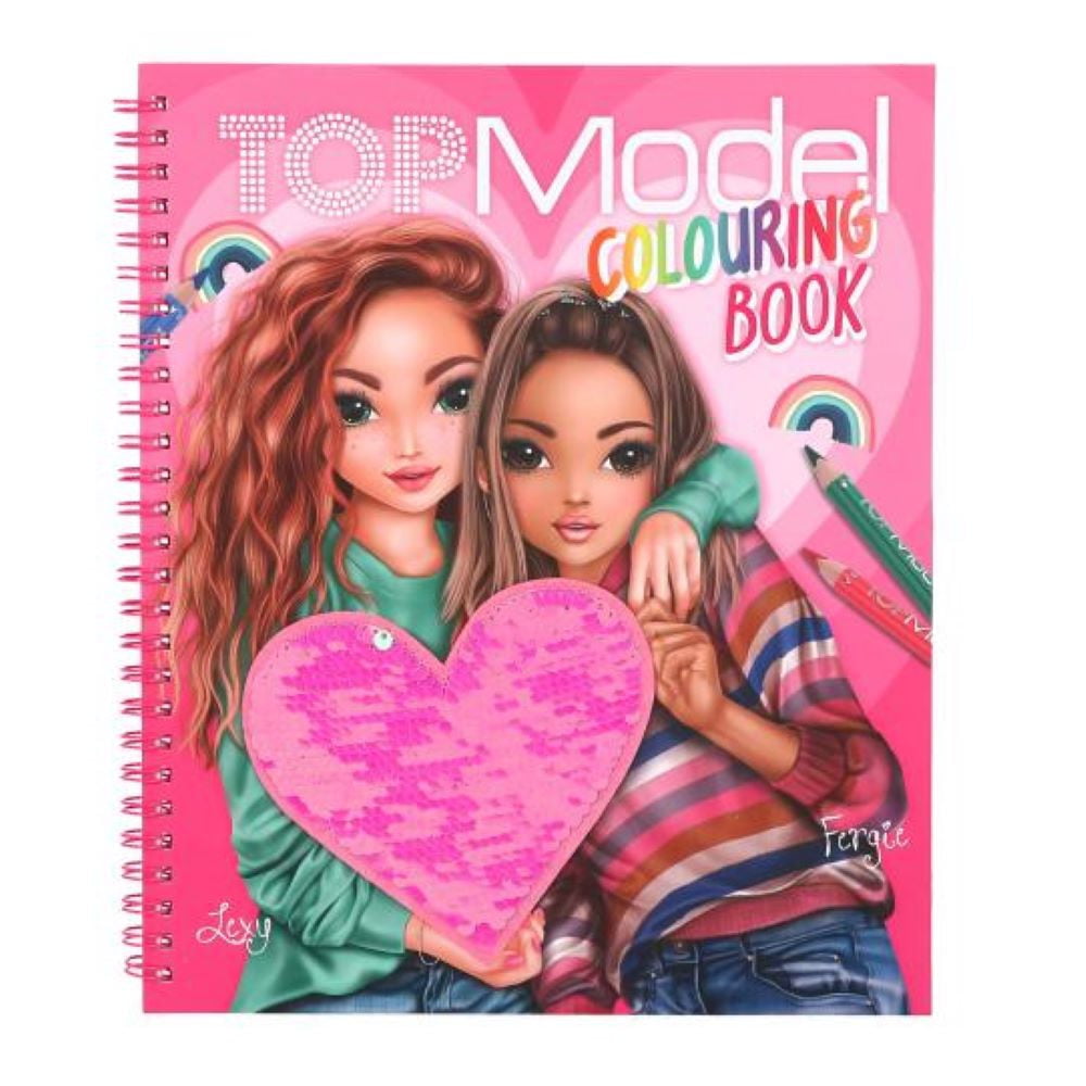 TOPModel Colouring book à sequins