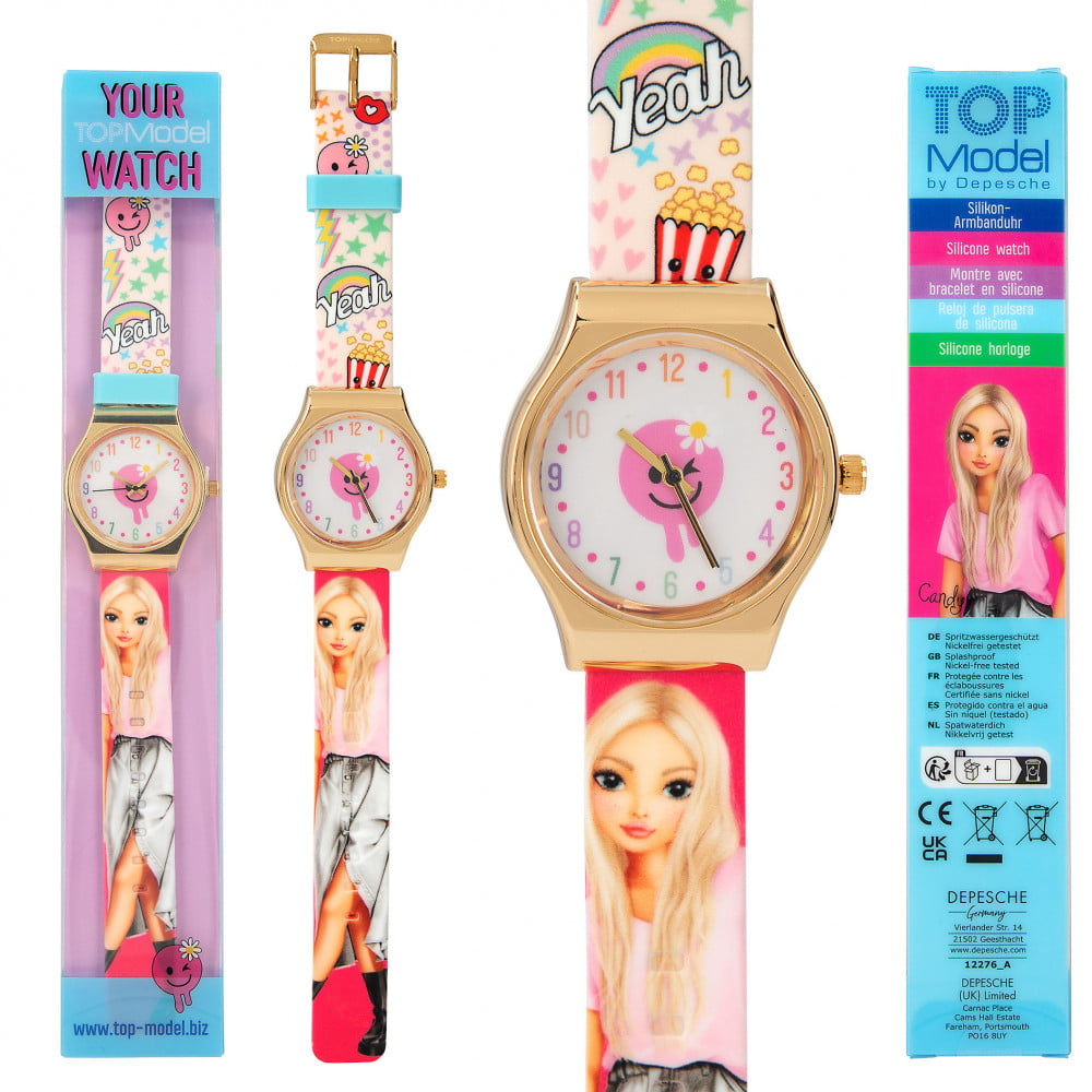TOPModel montre-bracelet en silicone Candy